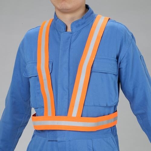 EA983R−261 安全ベスト(伸縮/オレンジ)