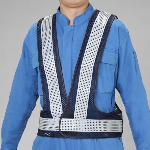 EA983R−502 安全ベスト(紺/シルバー・軽