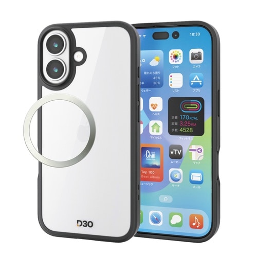 iPhone17 ケース D3O ブラック