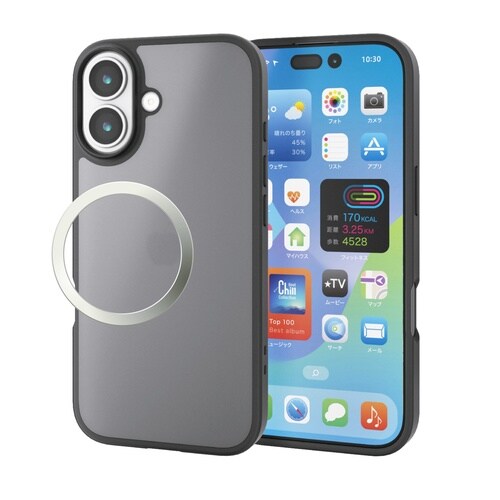 iPhone17 ケース マットブラック