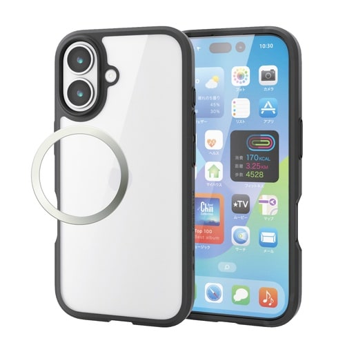 iPhone17 ケース 全周保護 ブラック