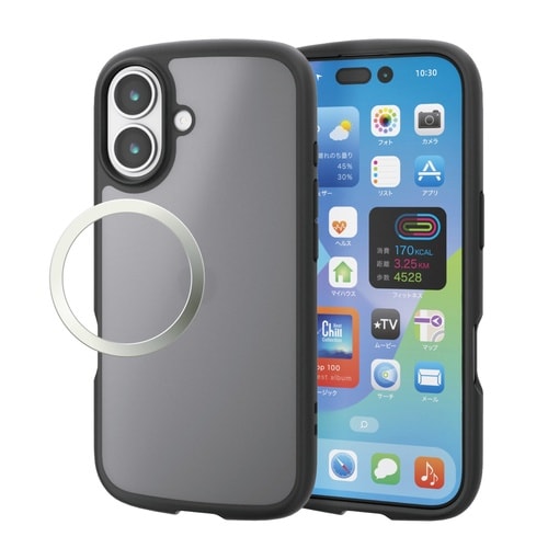 iPhone17 耐衝撃ケース マットブラック