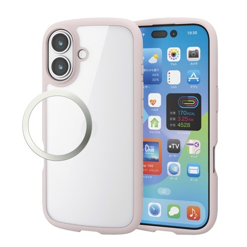iPhone17 耐衝撃ケース ピンク