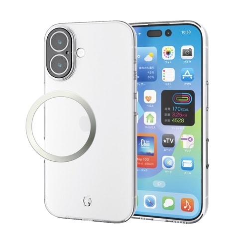 iPhone17ソフトケース レンズ保護 クリア