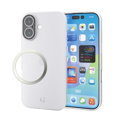 iPhone17ソフトケース レンズ保護 ホワイト