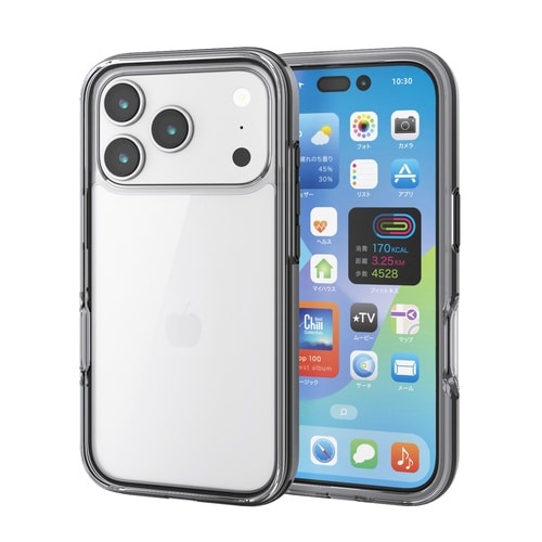 iPhone17Proケース エアバッグ ブラック