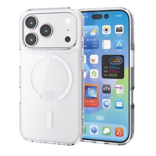 iPhone17Pro ケース 磁力装着 ホワイト