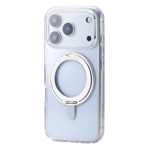 iPhone17Pro ケース 磁力 スタンド 銀