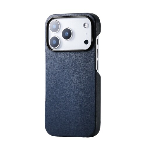 iPhone17Pro レザーケース ネイビー