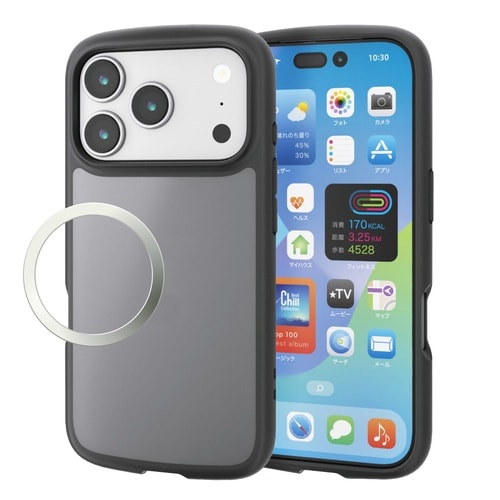 iPhone17Pro耐衝撃ケース マットブラック