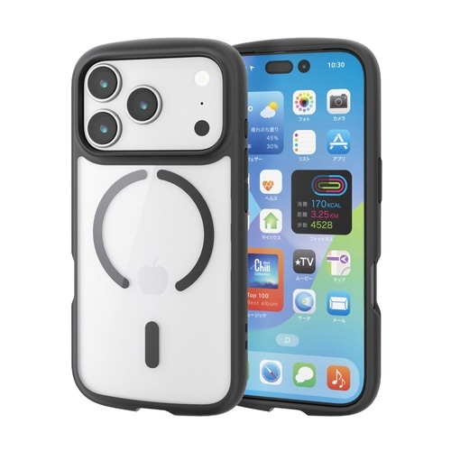 iPhone17Pro 耐衝撃ケース 磁力 黒