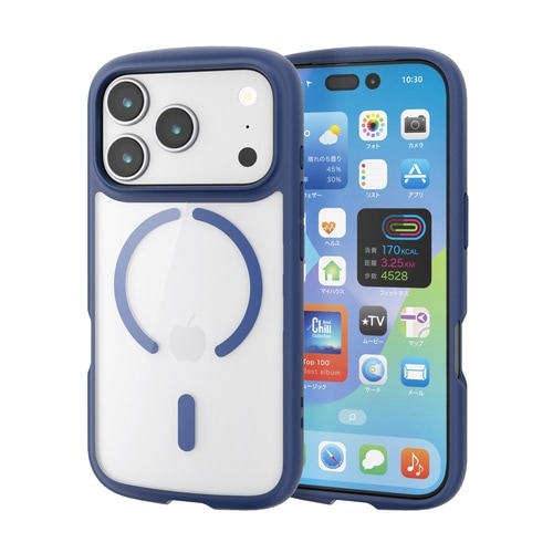 iPhone17Pro 耐衝撃ケース 磁力 青