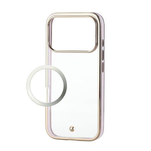 iPhone17Proソフトケース メタルピンク