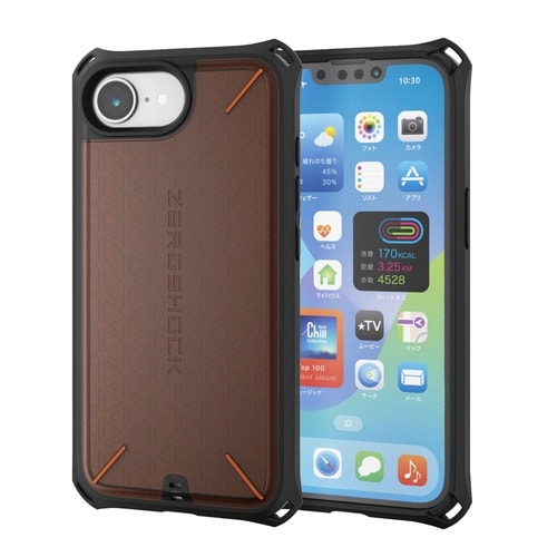 iPhone16eケース ZEROSHOCK 黒