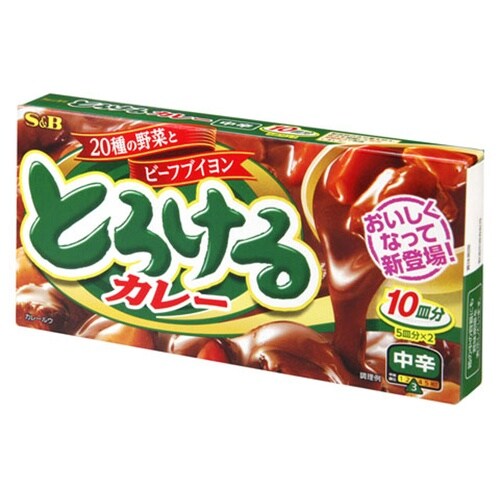 エスビー とろけるカレー 中辛 180g x10個