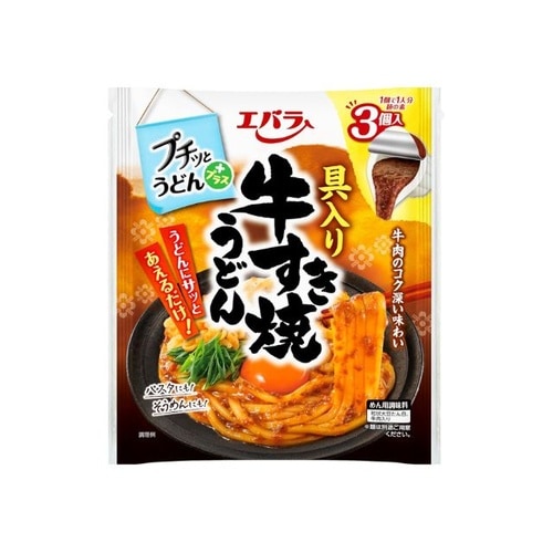 プチッとうどんプラス 具入り牛すき焼うどんx12個