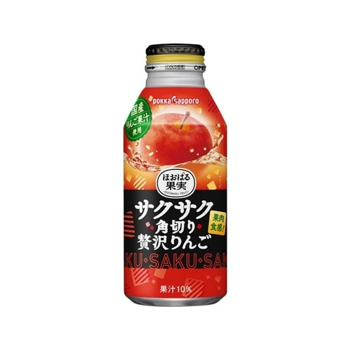 サクサク角切り贅沢りんご ボトル缶 x24個