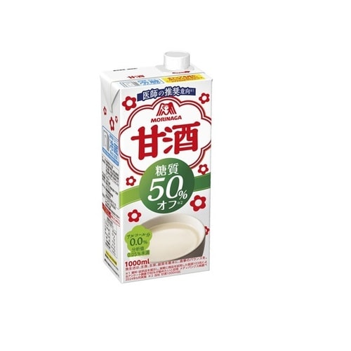 甘酒 糖質50%オフ 紙 1L x6個