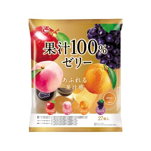 果汁100%ゼリー 15gx27 x16個
