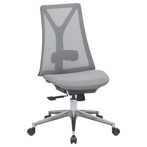 メッシュチェアNBN (肘無し) ライトグレー