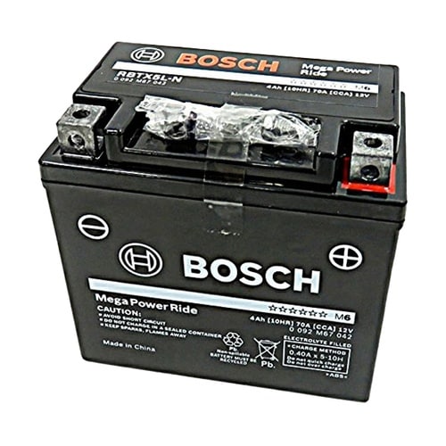 シールド型 バイク用バッテリー 液入り充電済み