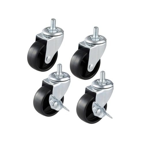 組立簡単 連結スチールラック用キャスター