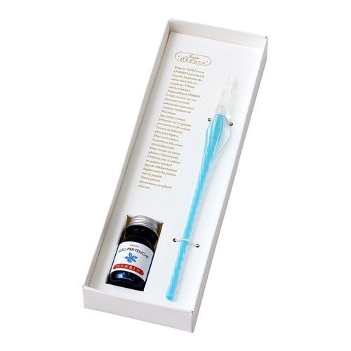 ガラスペンボンボン&インク(ツルニチソウ×3