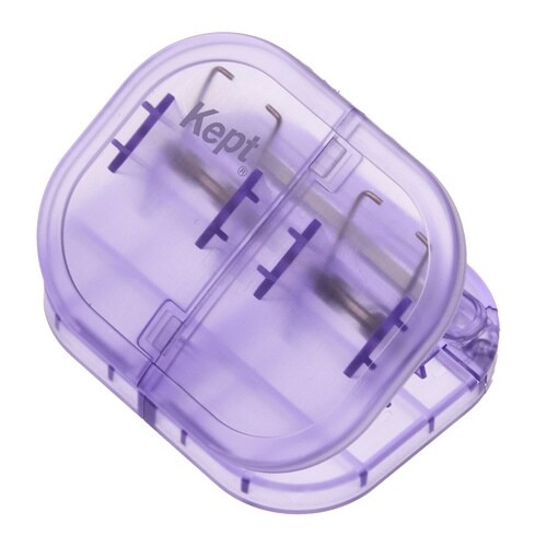 Kept はんぶんこクリップ パープル×10