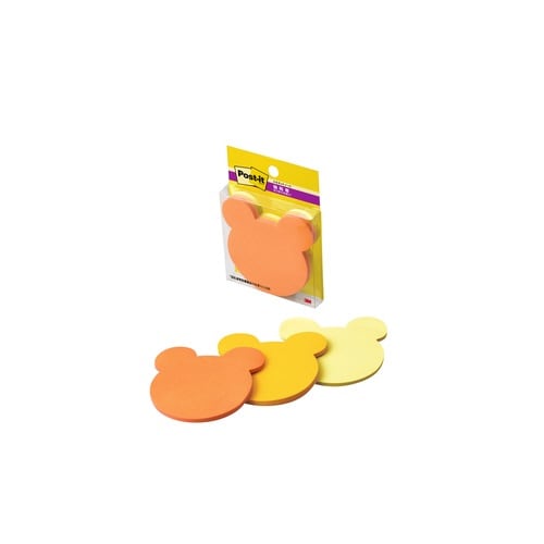 強粘着シルエットノート クマSSS−BEU×10