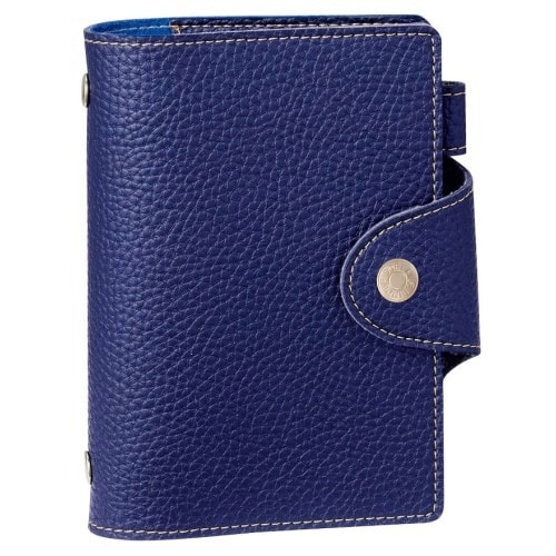 システム手帳ソフトファイルポケットサイズ ネイビー