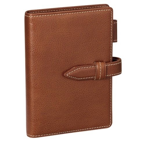 ダ・ヴィンチ オイルレザー ポケットサイズ茶