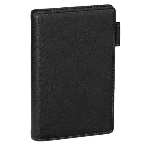 ダ・ヴィンチ オイルレザー ポケットサイズ 黒
