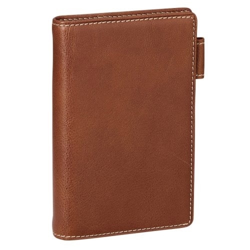 ダ・ヴィンチ オイルレザー ポケットサイズ 茶