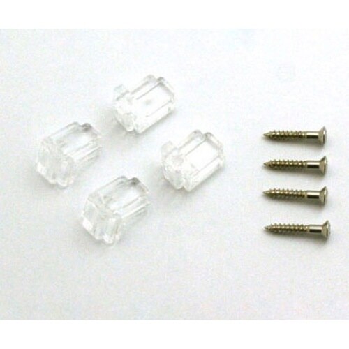 プラスチック鏡受け 透明 1セット(4個