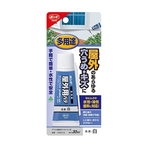 #05412 ボンド屋外用パテ白30mL