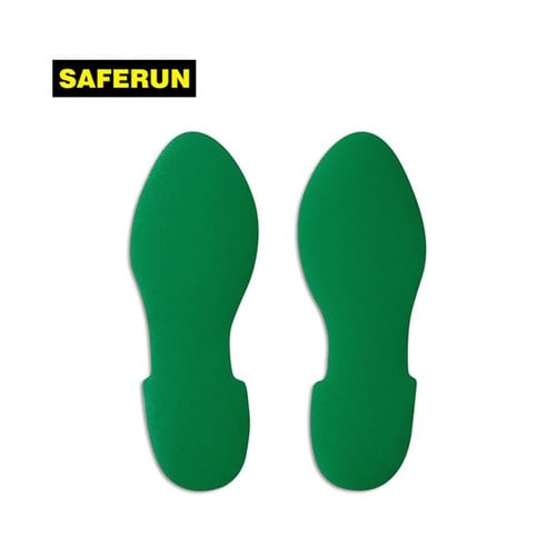 5Sフロア表示ステッカー 足型 緑 1袋