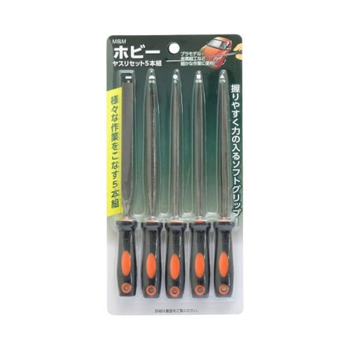 1072047 M&Mホビーヤスリ5本組