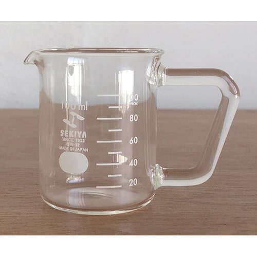 BK−7 100取手付ビーカー100mL