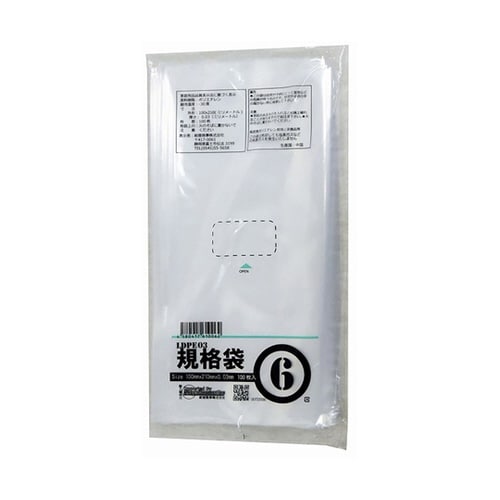 00722006 PEポリ袋透明6号