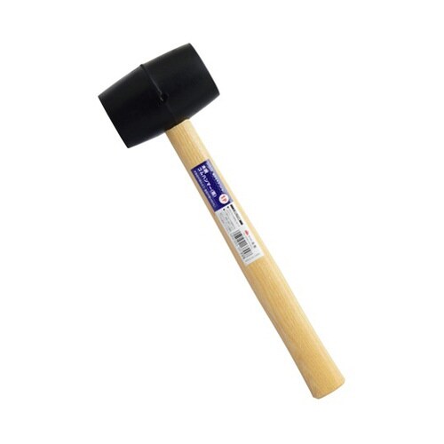 1030690 木柄ゴムハンマー 黒1P