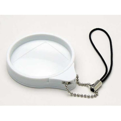 LK−40 携帯ストラップルーペ3倍 白