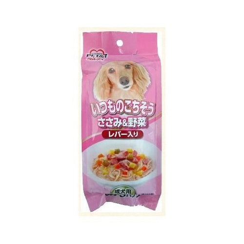 ささみ&野菜 レバー入り 80gx3P