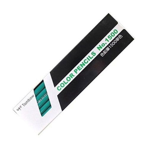 色鉛筆 1500 単色 あおみどり 青緑