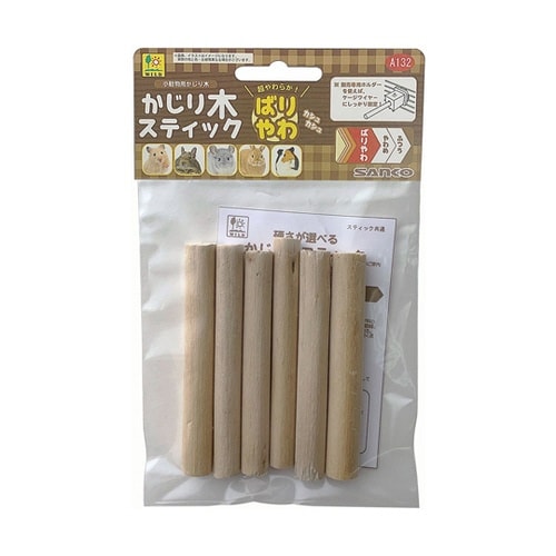 かじり木スティック ばりやわ 6本入 A