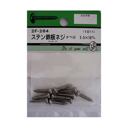 2F284 ステン鉄板木ネジ 10個入