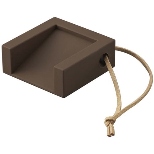 ドアストッパー キューブ ブラウン 71