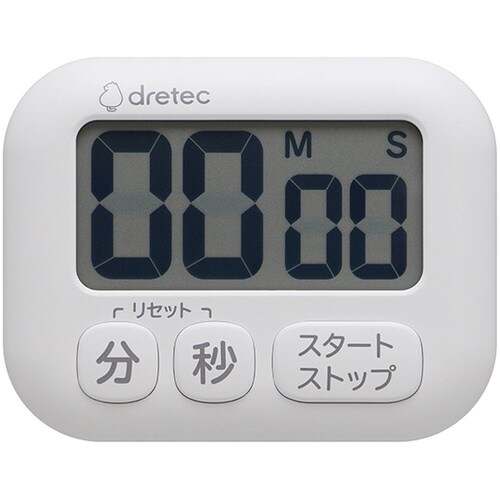 大画面タイマー ポポラ ホワイト T−6