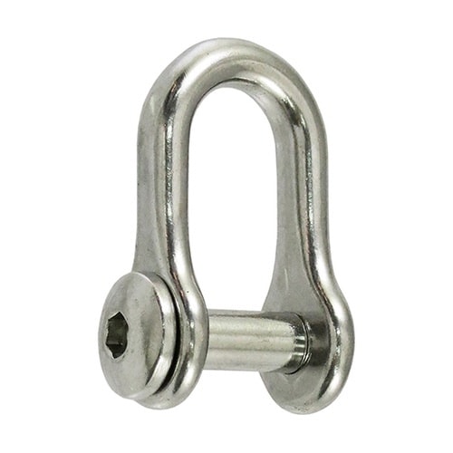 ステンレス 半丸沈みシャックル #8 R