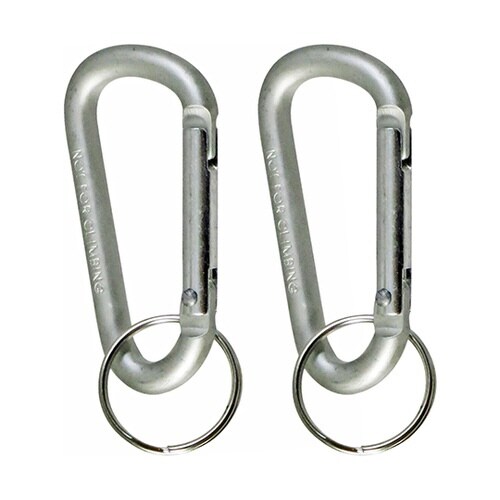 MC−52 アルミカラビナ 銀 2個入