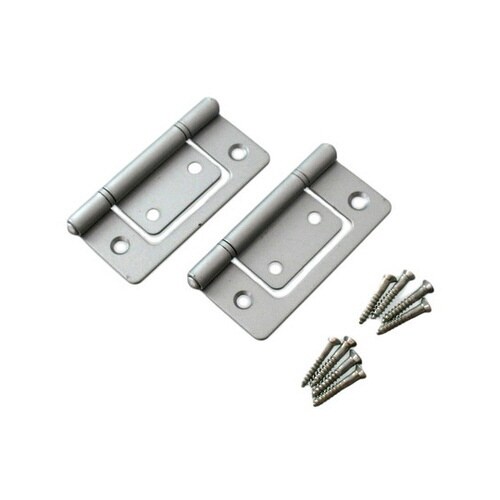 26037 フラッシュ丁番64mmシルバ
